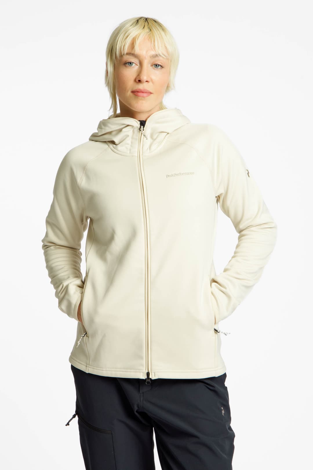 PEAK PERFORMANCE Zip Hood Damen Midlayer Beige, Damen, Größe: L
