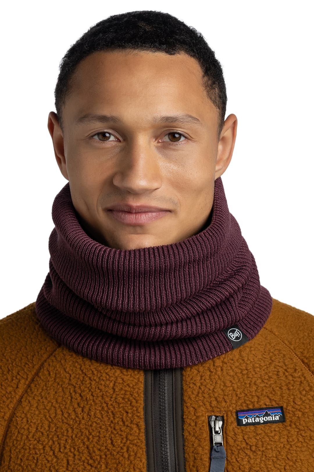 Buff Strick + Polar Neckwarmer Rot, Herren, Größe: ONE SIZE