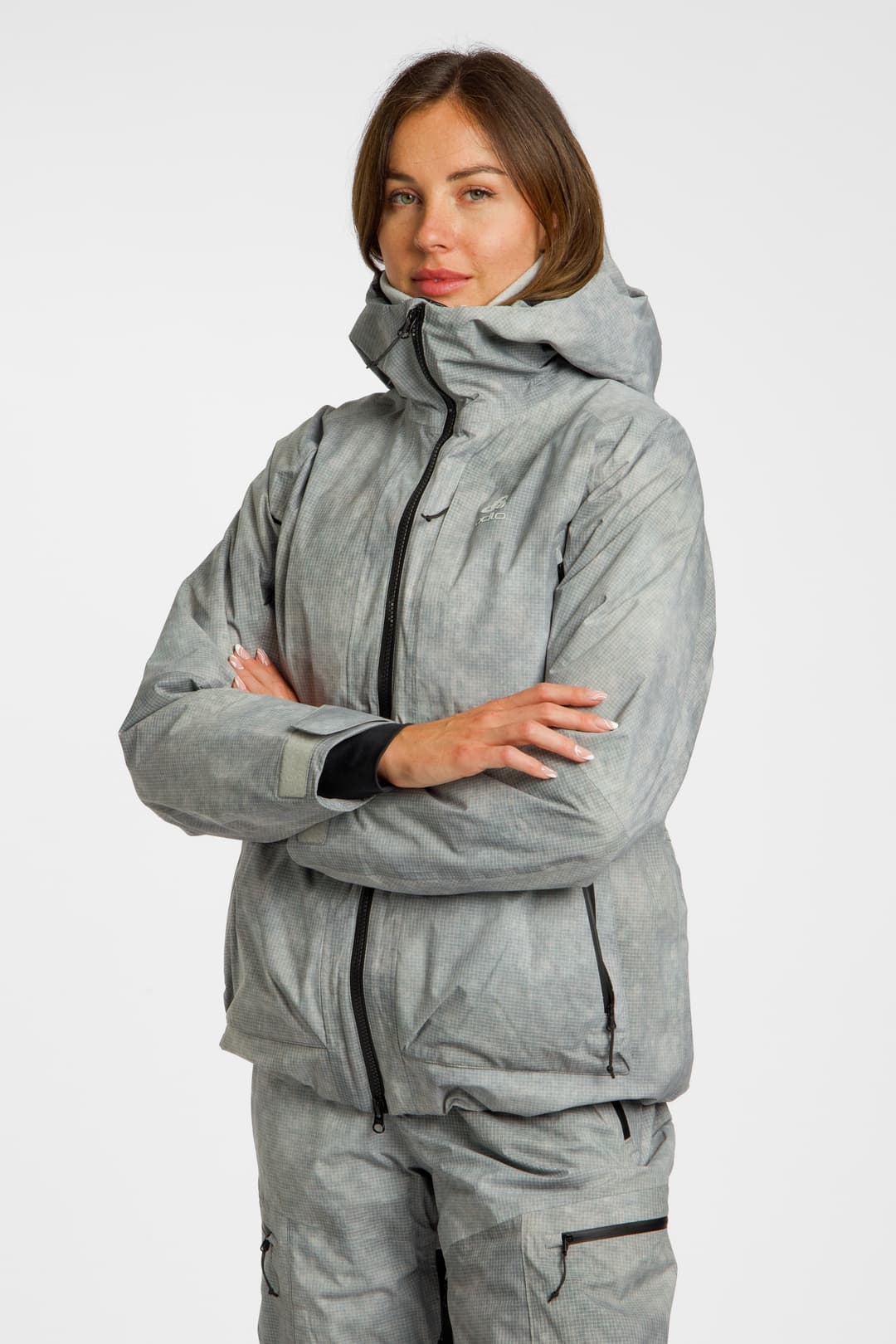 Odlo x POW Collective Voices Damen Skijacke Grau, Damen, Größe: L