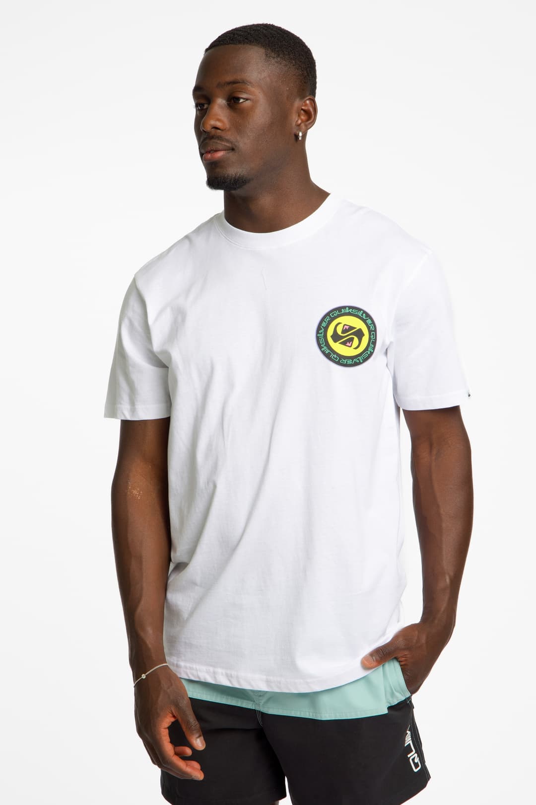 Quiksilver Circle Back Herren T-Shirt Weiss, Herren, Größe: S