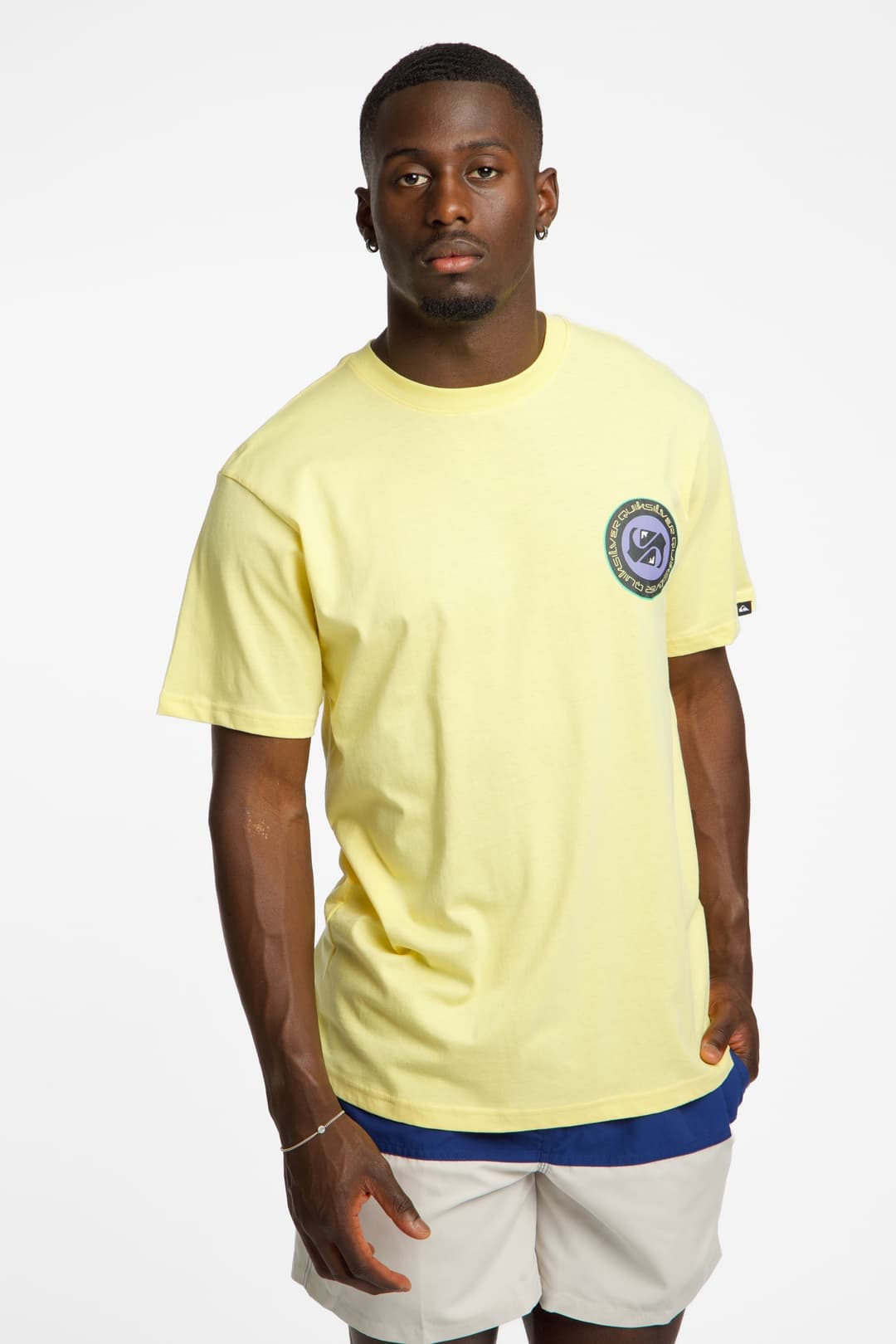 Quiksilver Circle Back Herren T-Shirt Gelb, Herren, Größe: XS