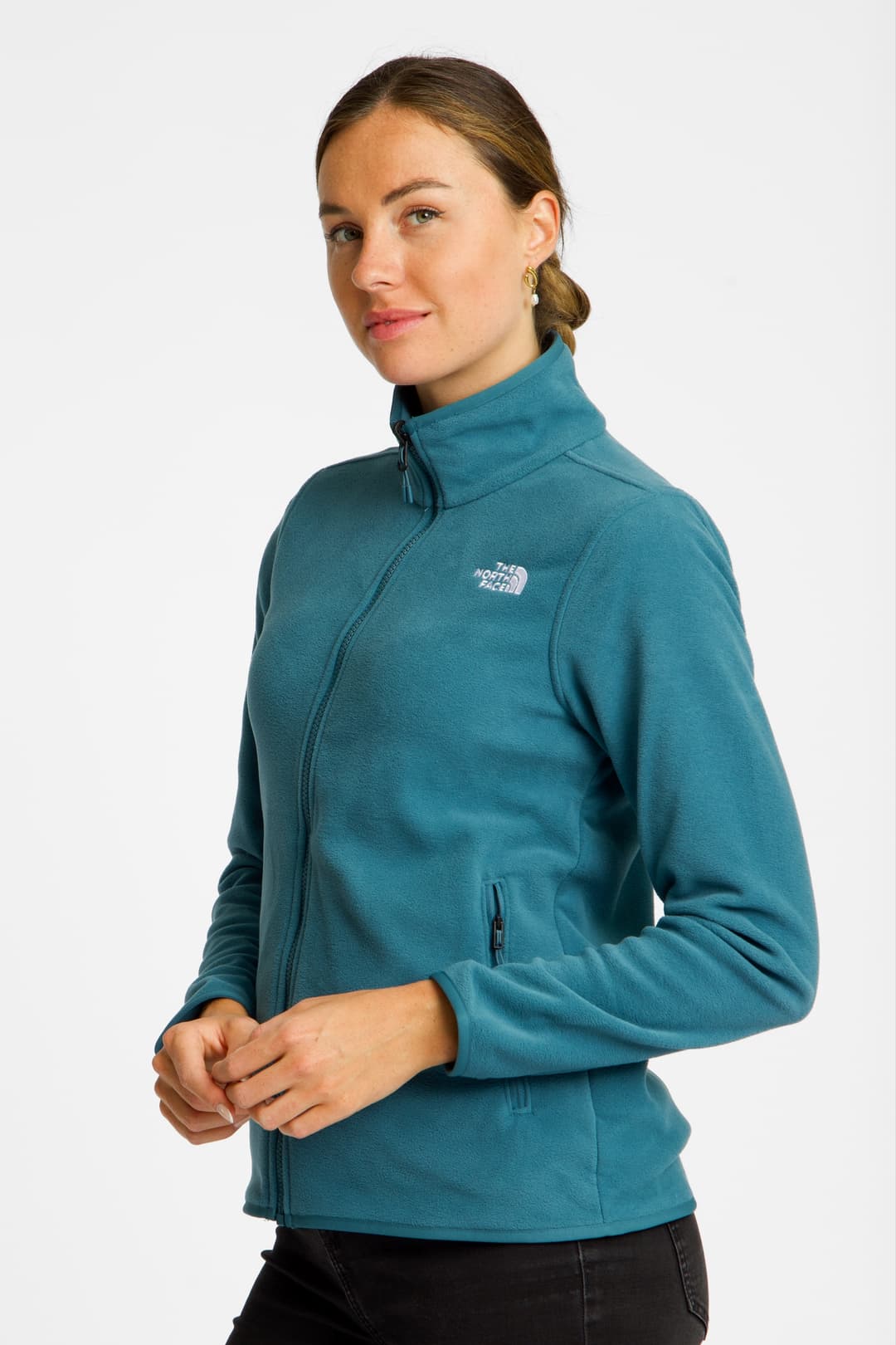 The North Face Glacier Fleece Damen Midlayer Türkis, Damen, Größe: L