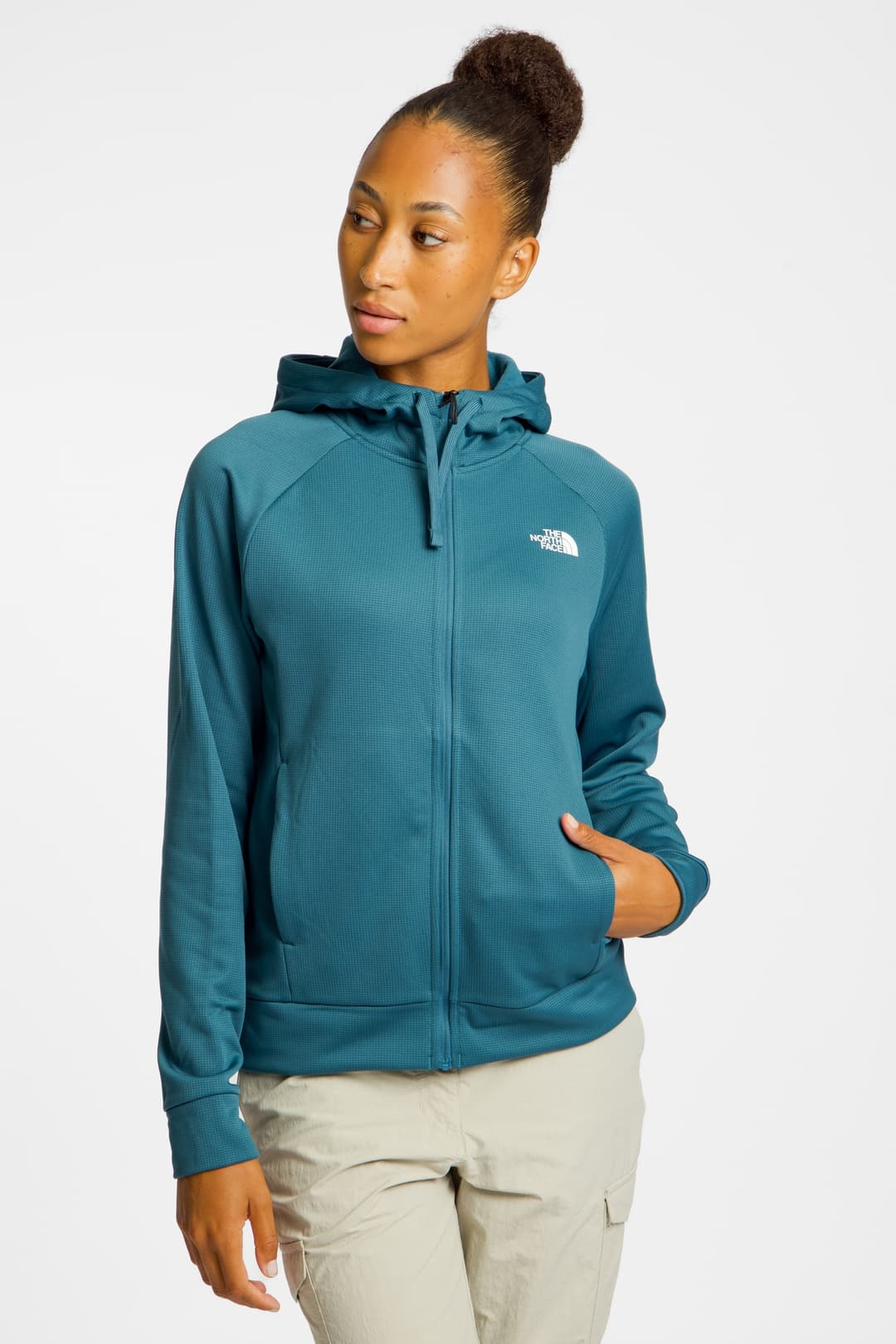 The North Face Reaxion Full-Zip 2.0 Damen Midlayer Türkis, Damen, Größe: L