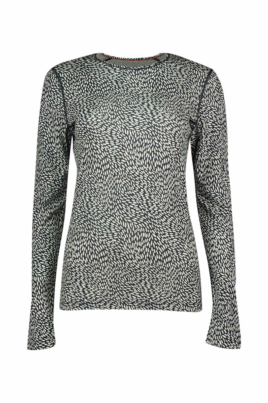 icebreaker Merino 200 Oasis Flock Forms Damen Thermo Longsleeve Weiss, Damen, Größe: XS