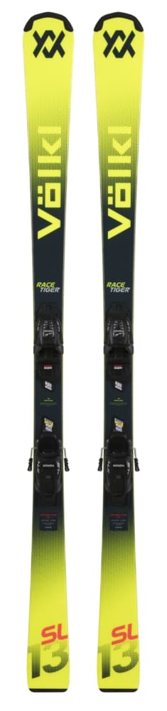 Voelkl Racetiger Pro Kinder Ski Set 25/26 Gelb, , Größe: 130