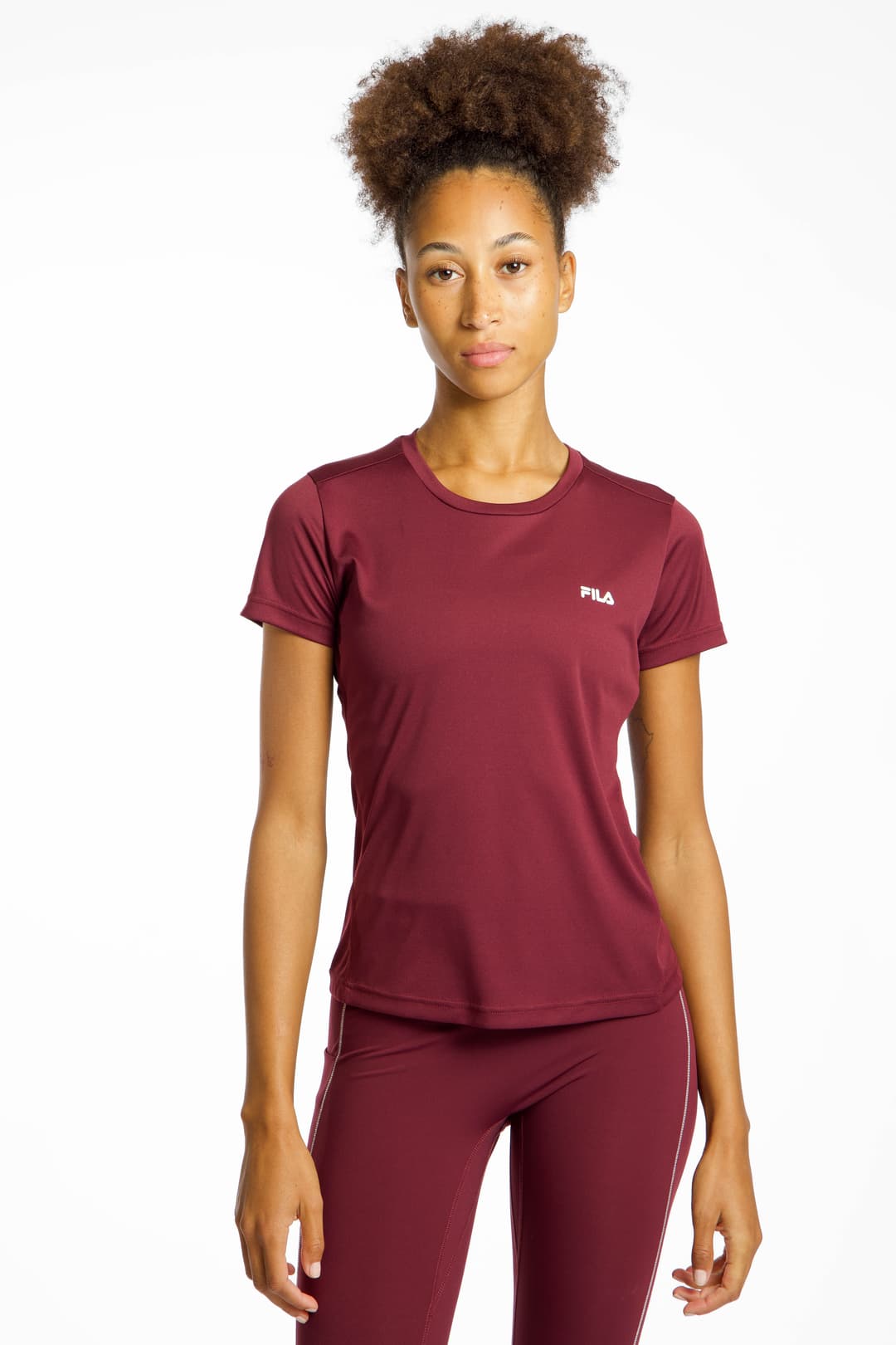 FILA Obedjiwan Damen T-Shirt Rot, Damen, Größe: L