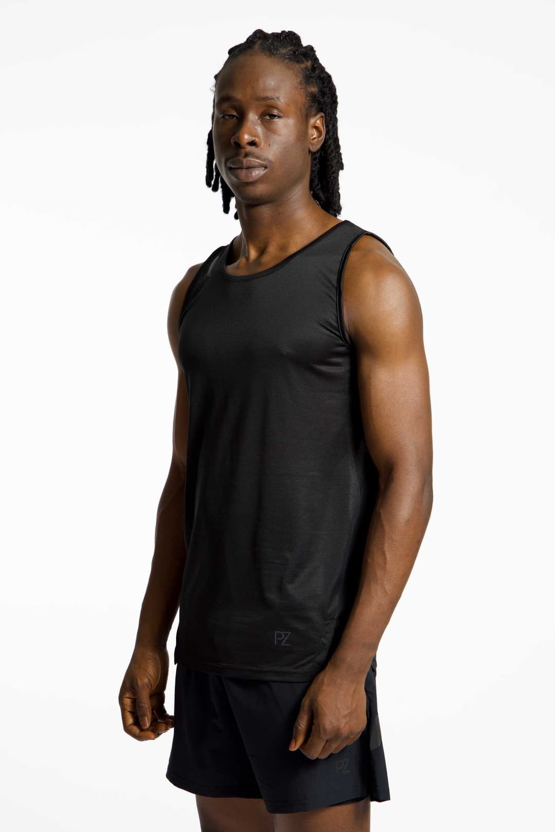 POWERZONE Herren Tanktop Schwarz, Herren, Größe: S