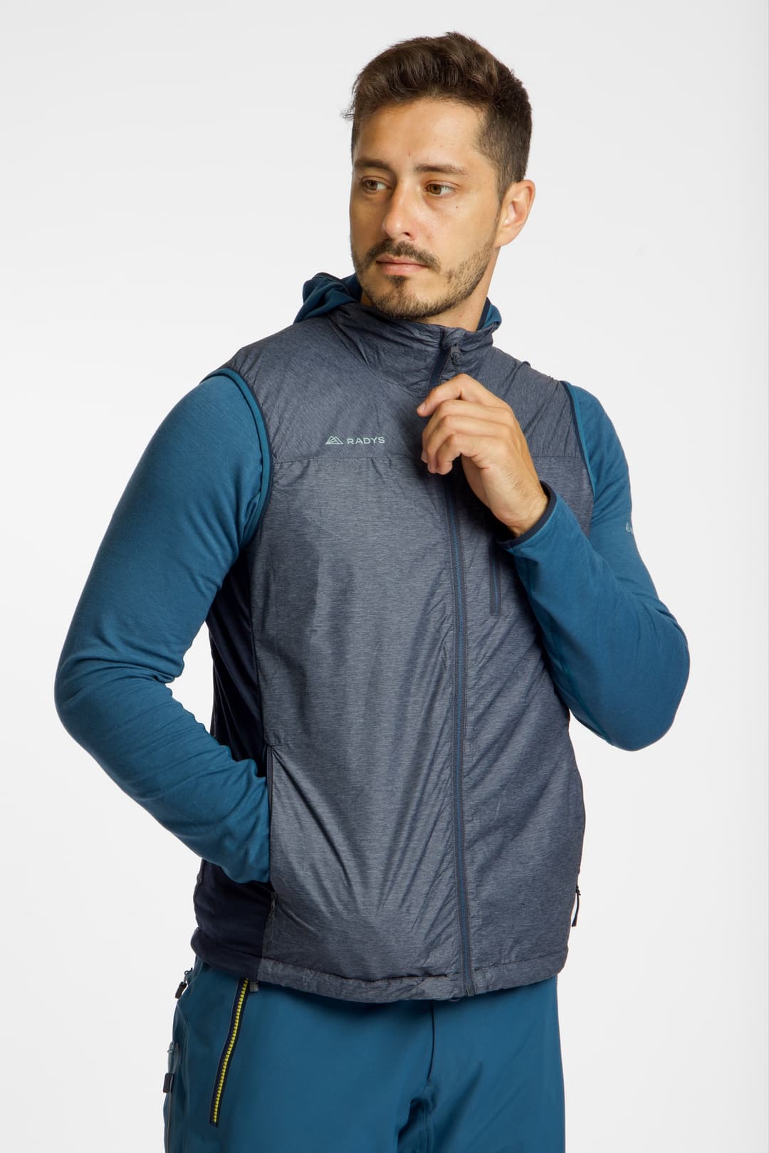 RADYS R3 Hybrid Insulated Herren Gilet Blau, Herren, Größe: XL