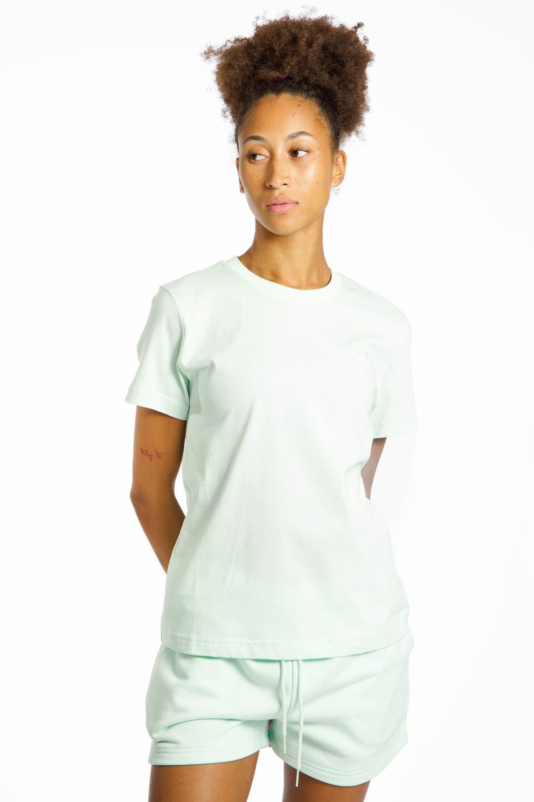 New Balance Jersey Small Logo Damen T-Shirt Grün, Damen, Größe: XS
