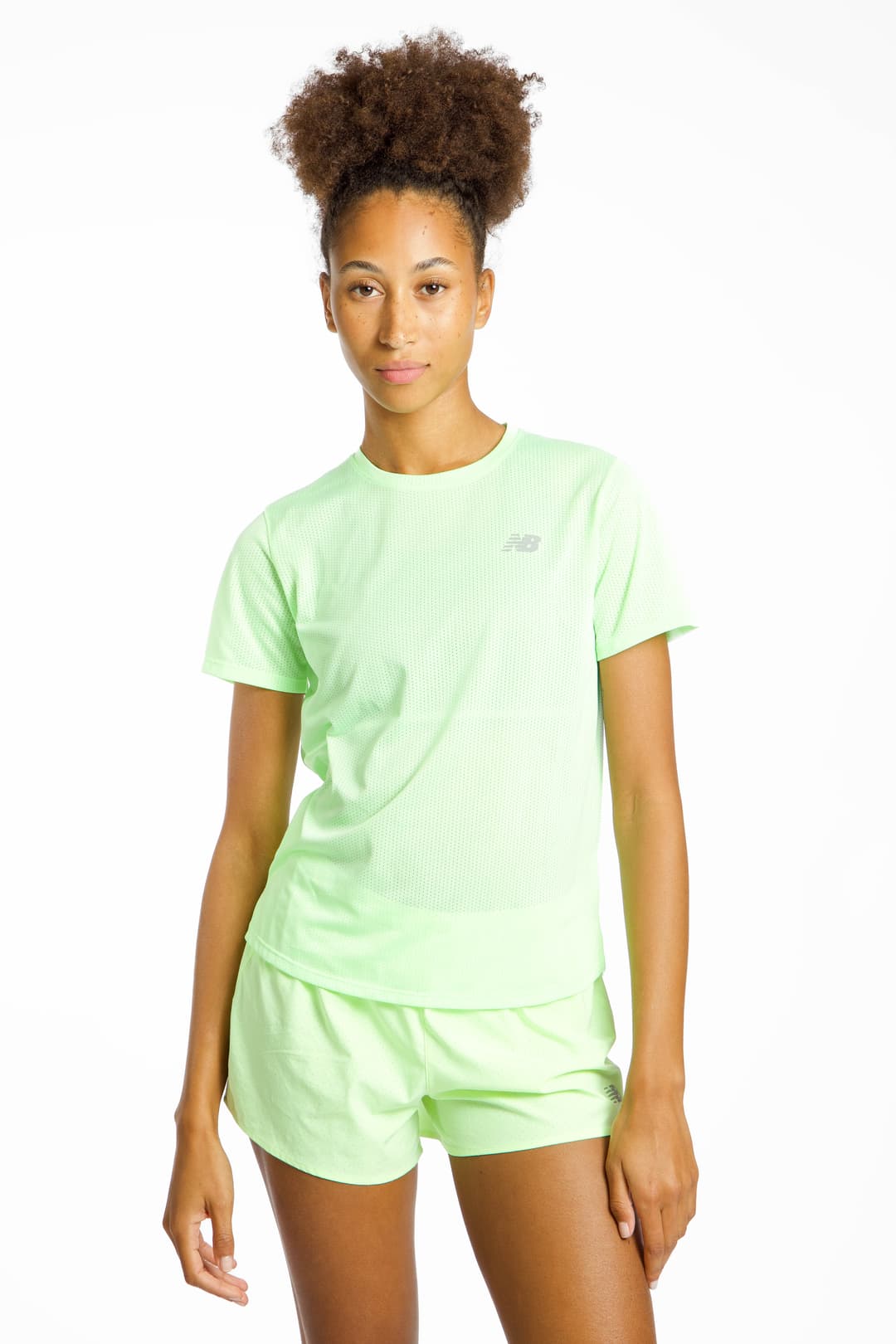 New Balance Athletics Damen T-Shirt Grün, Damen, Größe: XS