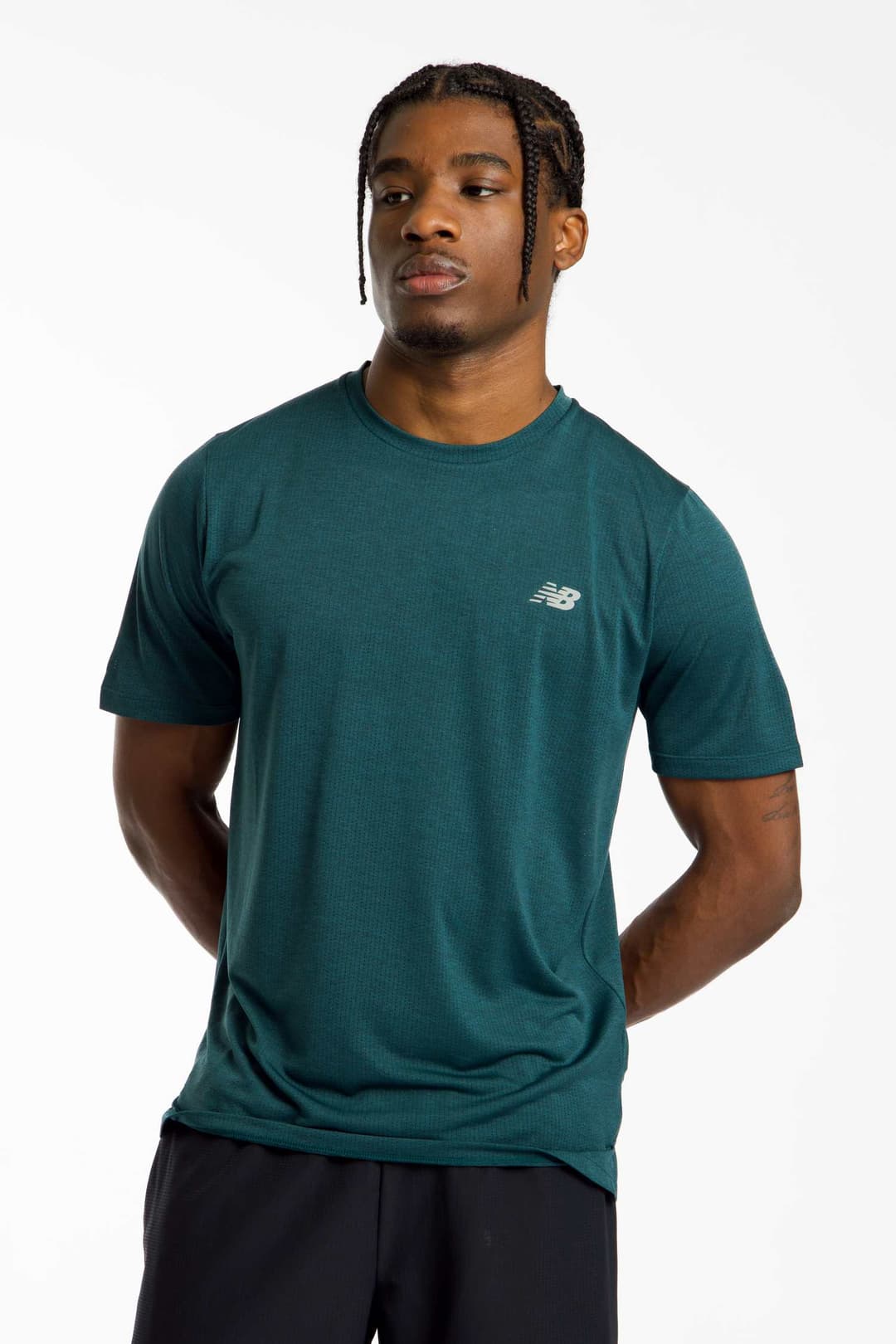 New Balance Athletics Run Herren T-Shirt Grün, Herren, Größe: M