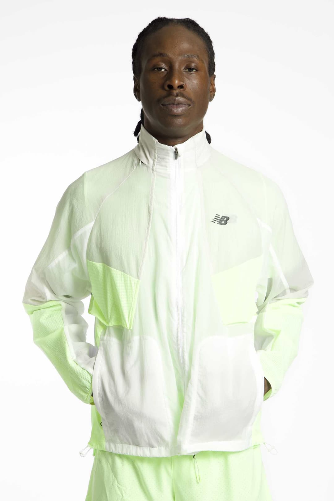 New Balance RC Herren Laufjacke Gelb, Herren, Größe: S