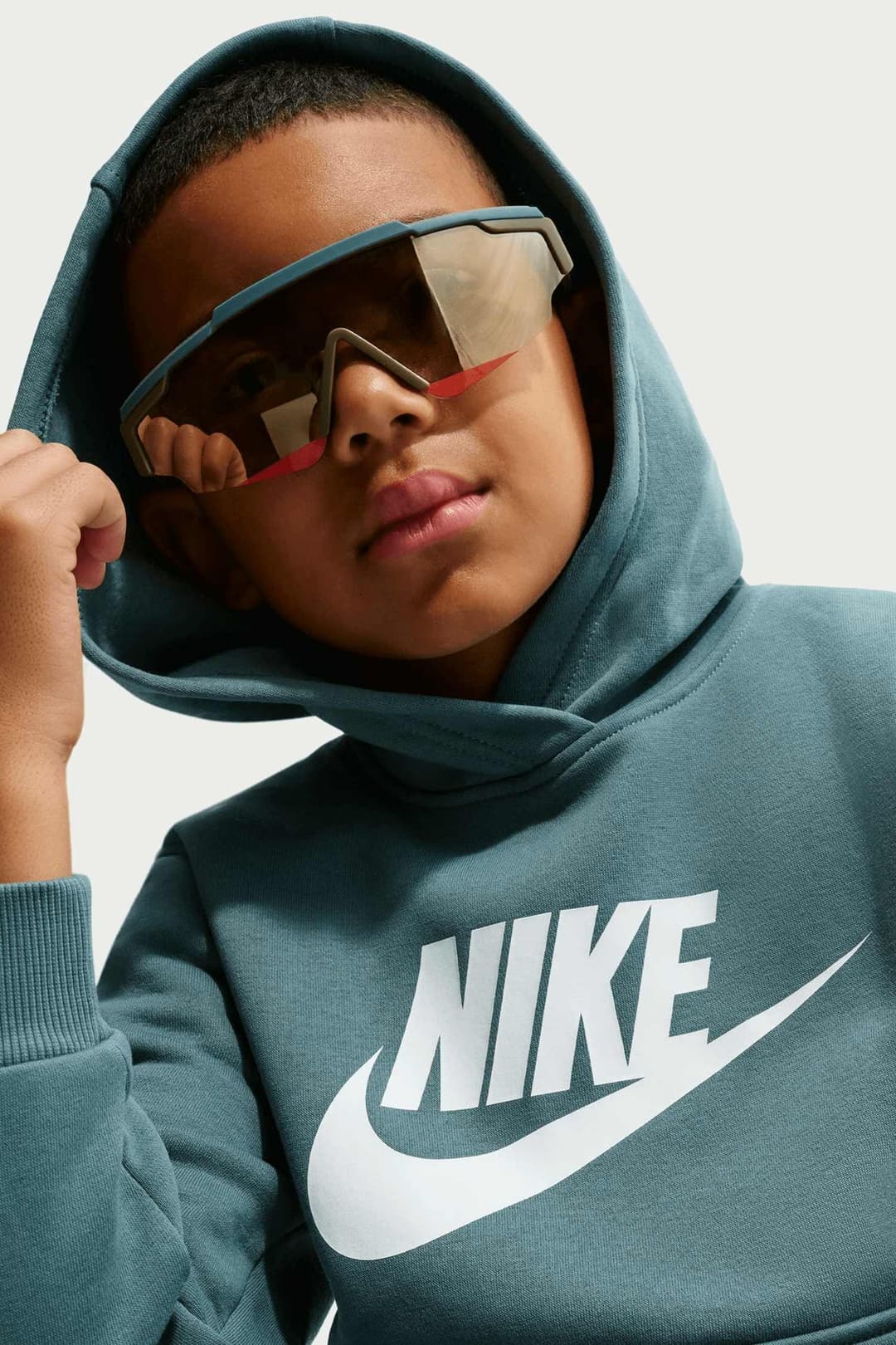 Nike Club Fleece Kinder Hoodie Grün, , Größe: 140