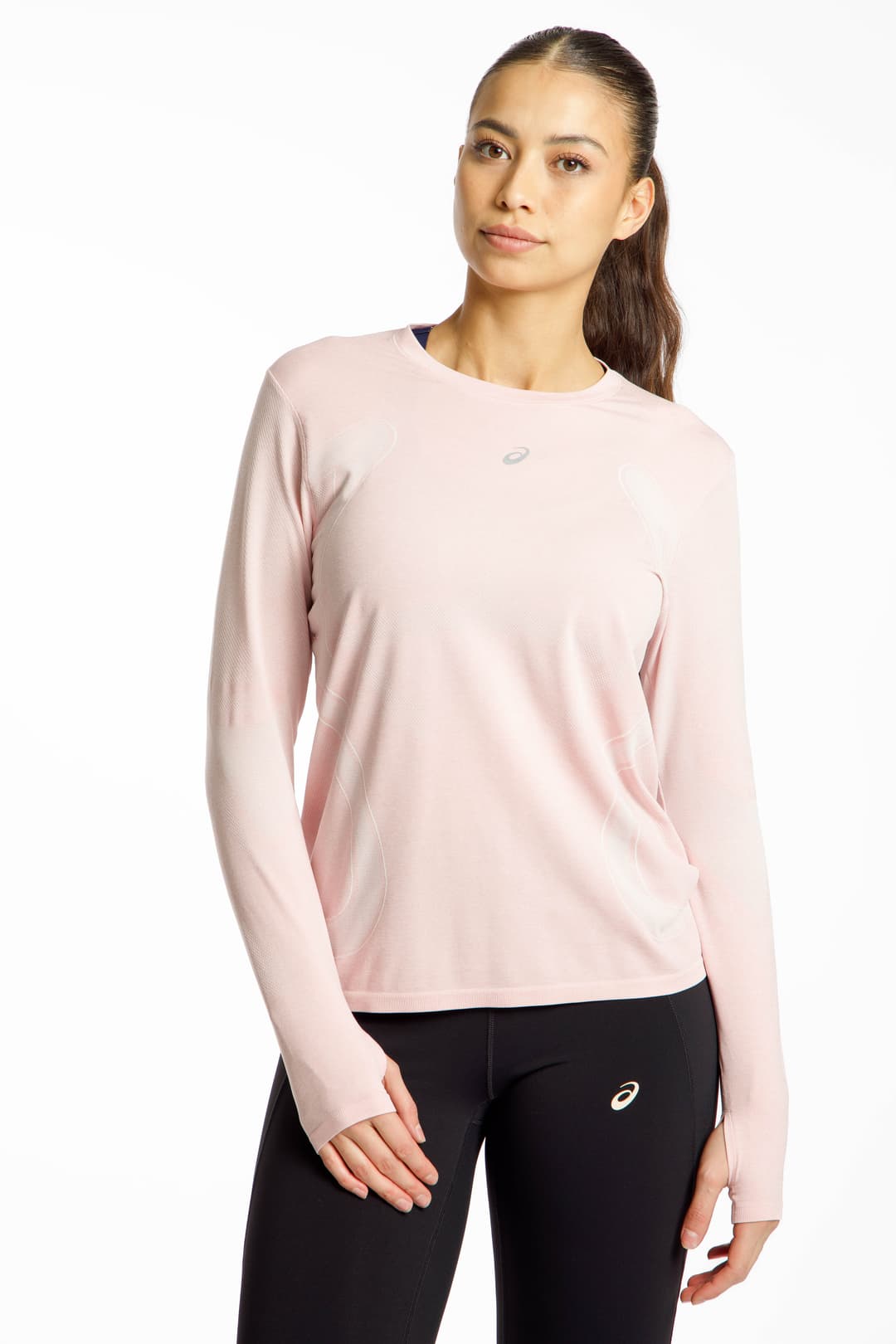ASICS Road Seamless Damen Longsleeve Pink, Damen, Größe: M