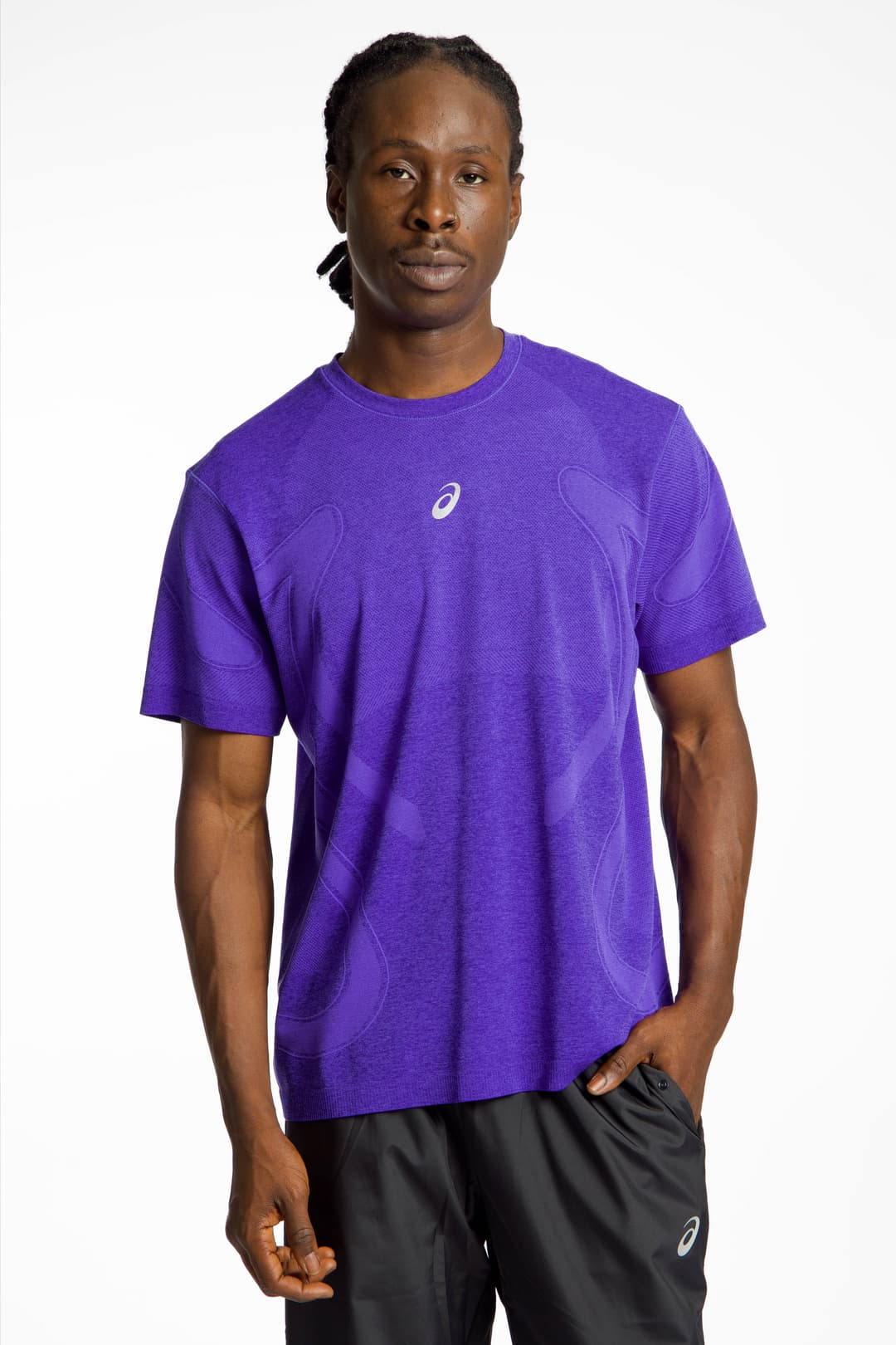 ASICS Road Seamless Herren T-Shirt Lila, Herren, Größe: S