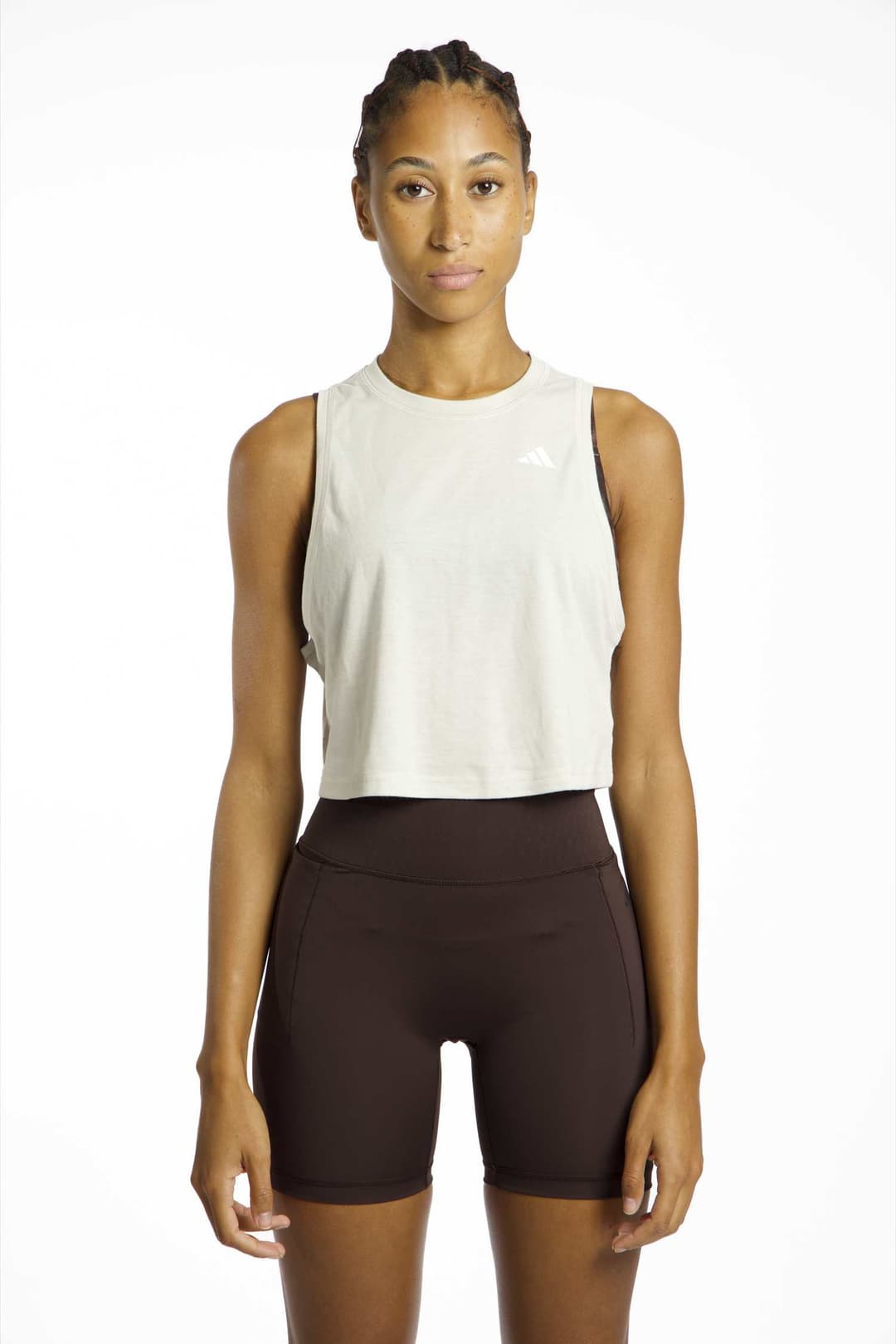 adidas Train Essentials Boxy Workout Damen Top Weiss, Damen, Größe: XS