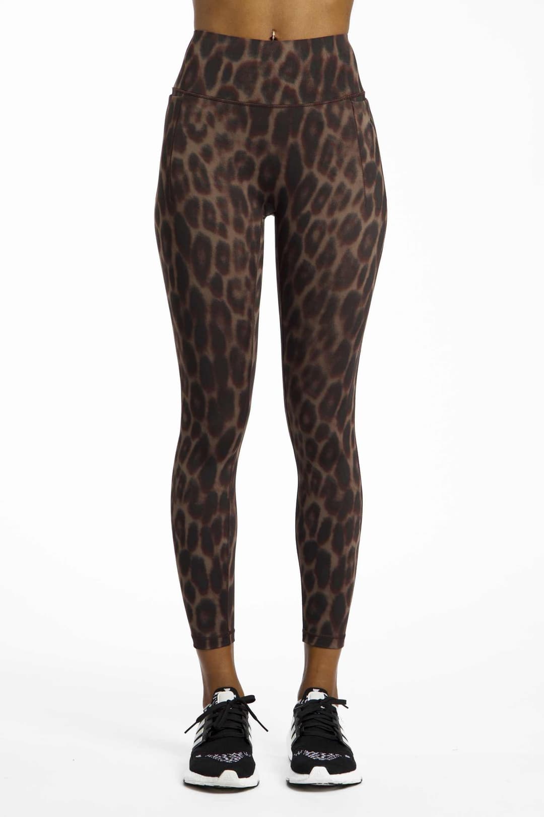 adidas Optime Power Leopard 7/8 Damen Tight Braun, Damen, Größe: XL