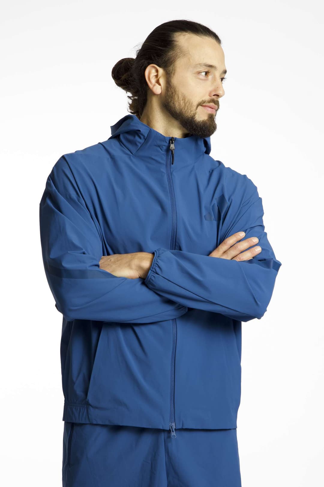 adidas Z.N.E. Woven Herren Trainingsjacke Blau, Herren, Größe: L
