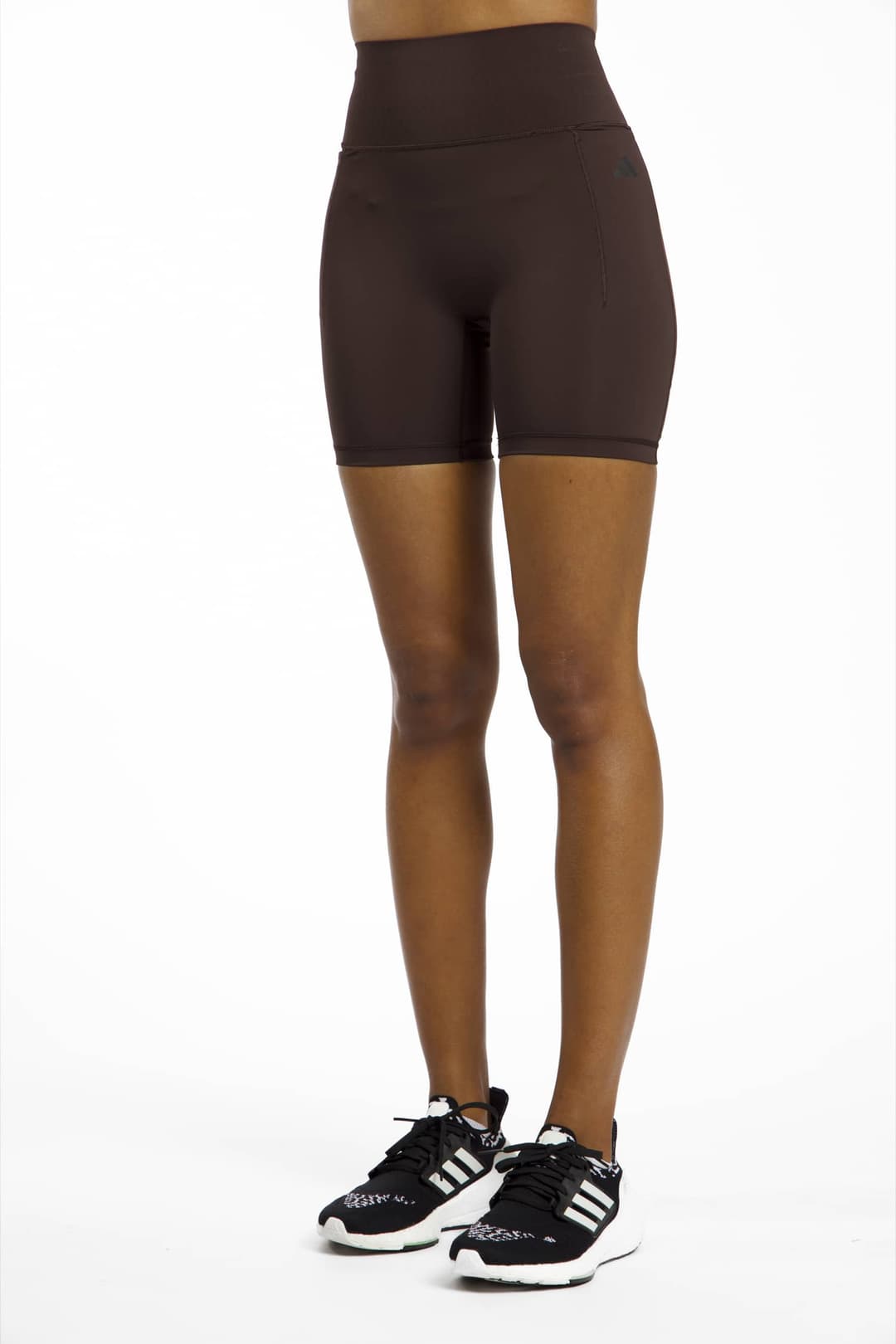 adidas Optimé Power Short Damen Leggings Schwarz, Damen, Größe: S