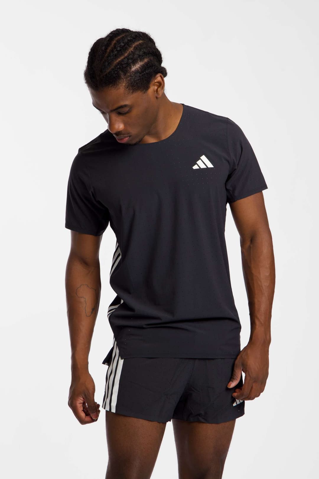 adidas Adizero Running Herren T-Shirt Schwarz, Herren, Größe: M