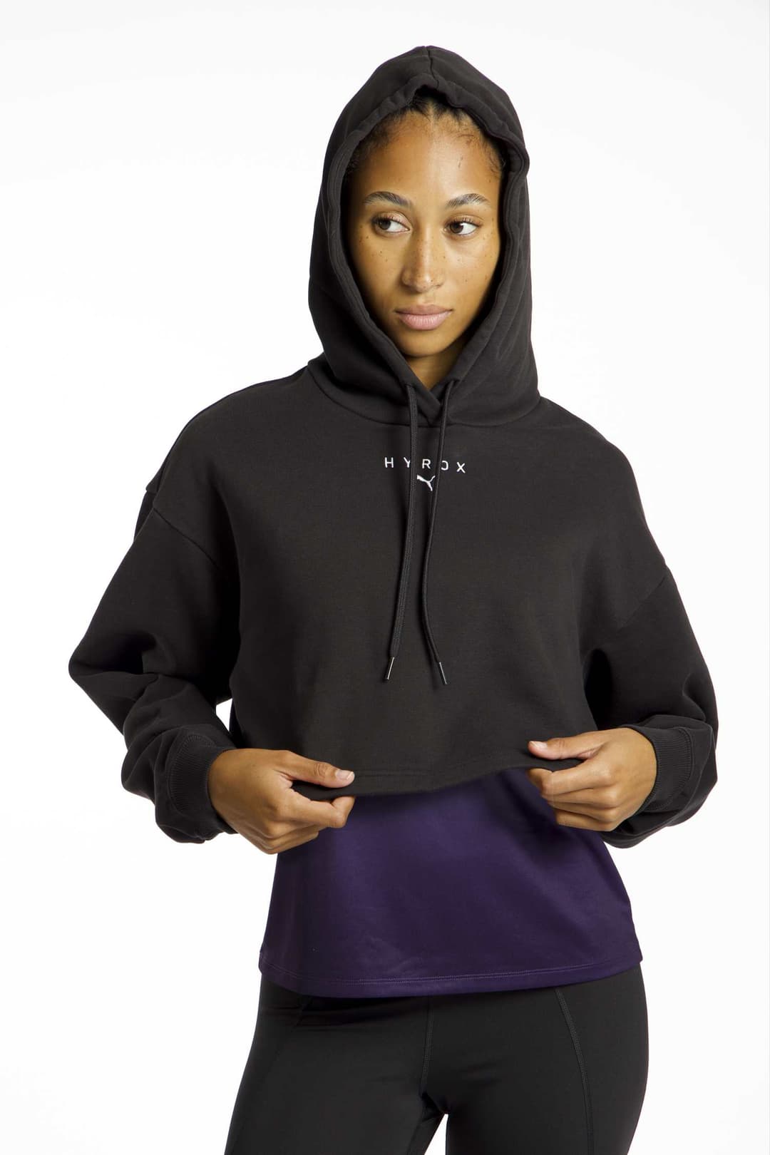 PUMA x HYROX Heavyweight Damen Hoodie Schwarz, Damen, Größe: M