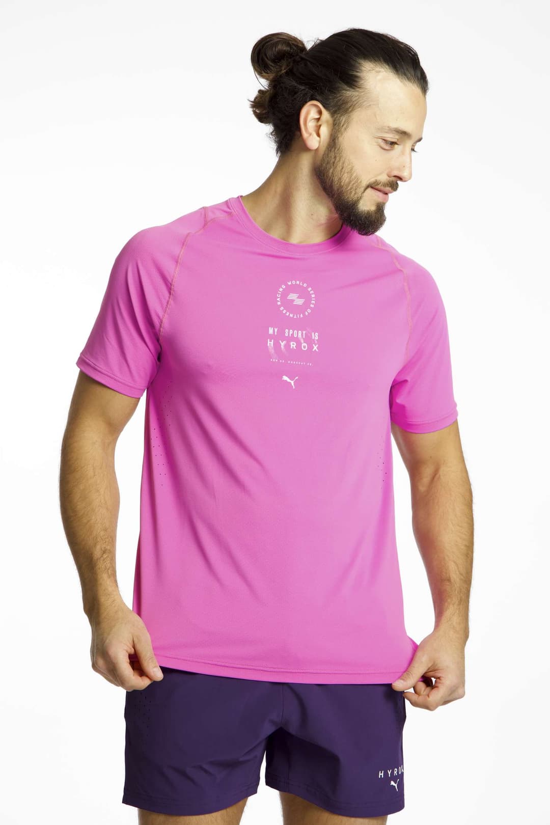 PUMA x HYROX DRYELITE Training Herren T-Shirt Pink, Herren, Größe: S