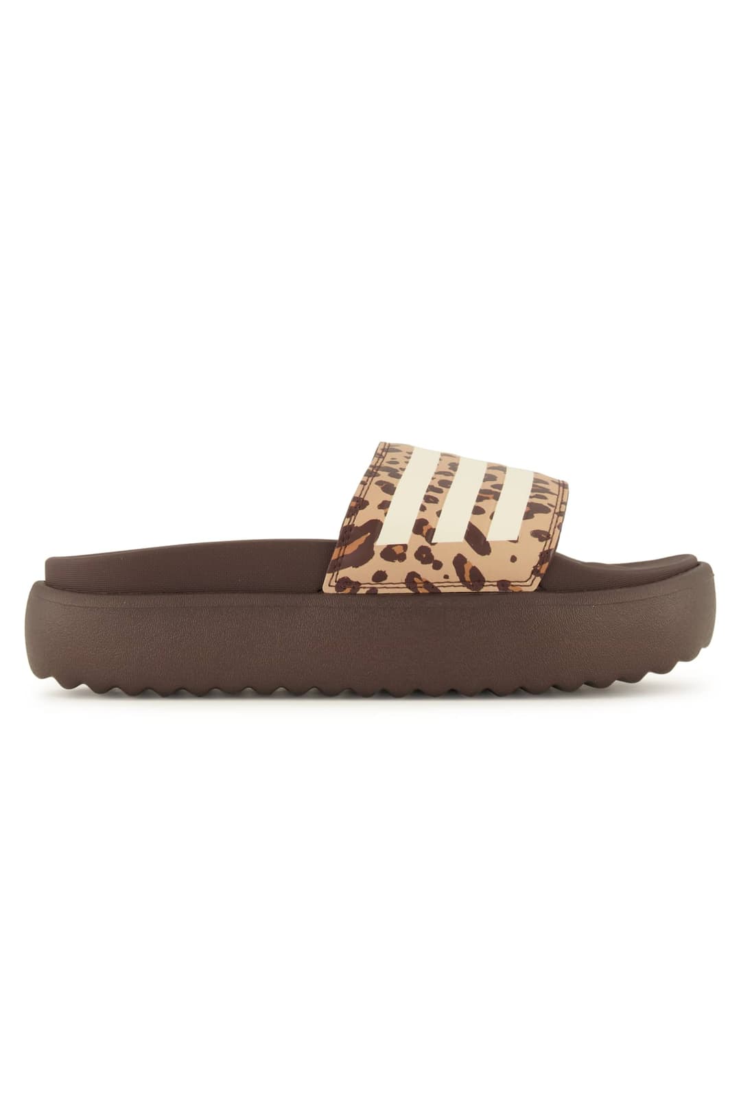 adidas Platform Adilette Damen Slipper Braun, Damen, Größe: 7