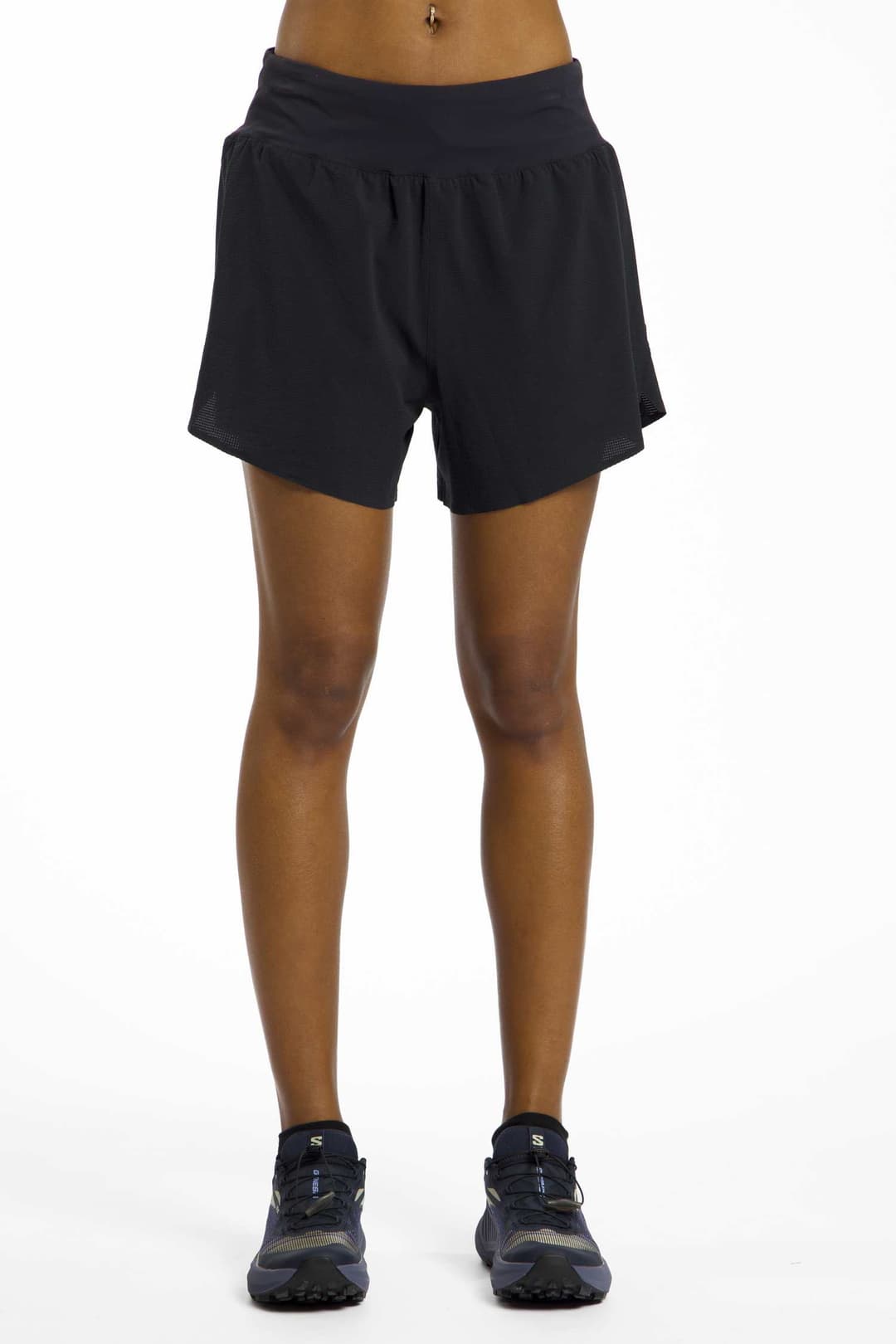 Salomon Sense Aero Stow 4" Damen Short Schwarz, Damen, Größe: S