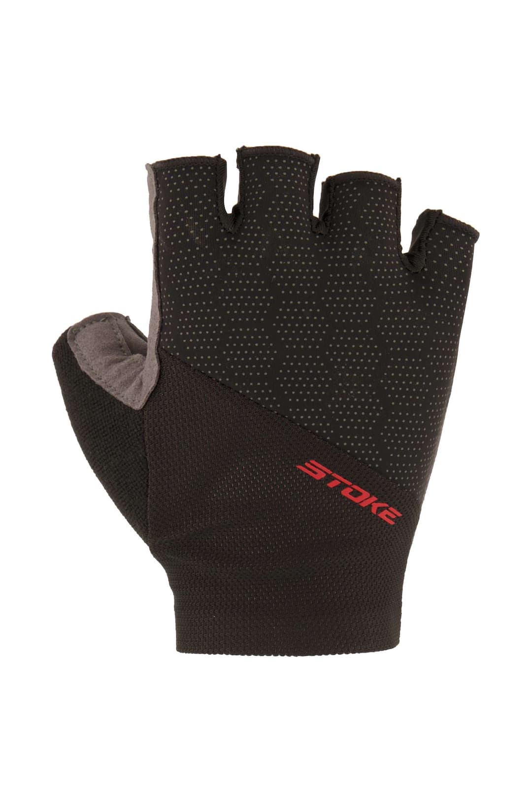 Stoke Half Finger Herren Bikehandschuh Schwarz, Herren, Größe: S