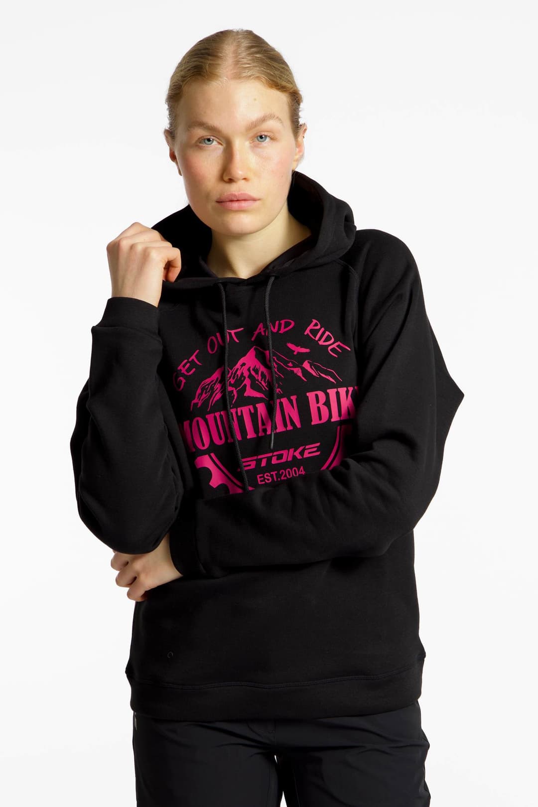 Stoke Ilex Damen Hoodie Schwarz, Damen, Größe: XL