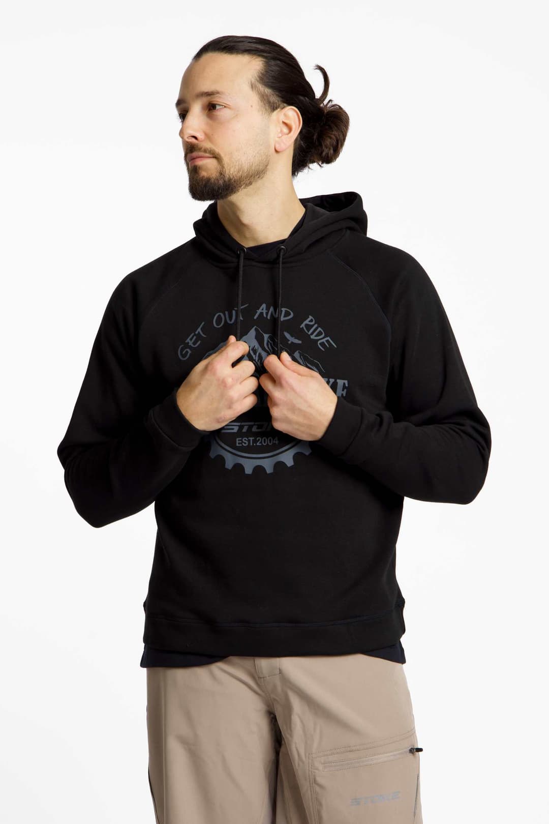 Stoke Ribes Herren Hoodie Schwarz, Herren, Größe: M