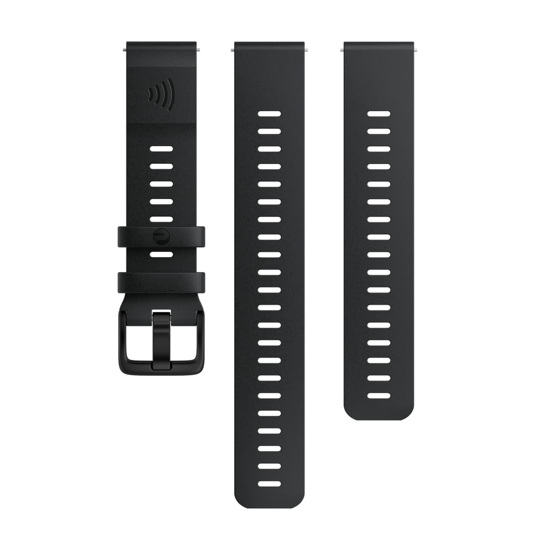 Polar WB 20 mm Payment Uhrenarmband Schwarz, Herren, Größe: 0
