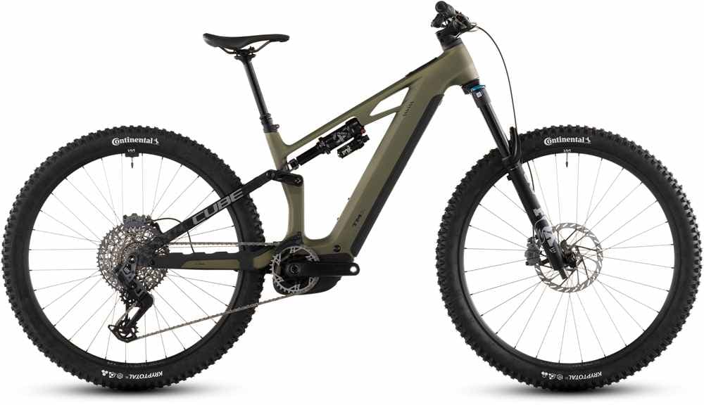 CUBE Stereo Hybrid ONE44 HPC TM 800 27.5/29 E-Mountainbike Grün, Herren, Größe: S