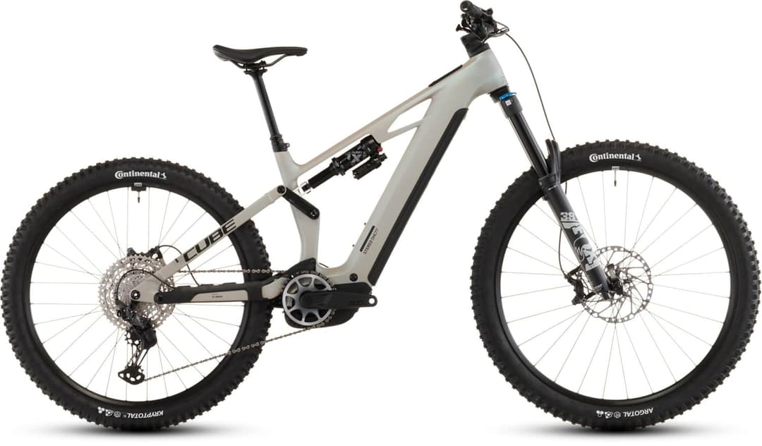 CUBE Stereo Hybrid ONE77 HPC SLX 800 27.5/29 E-Mountainbike Beige, Herren, Größe: XL