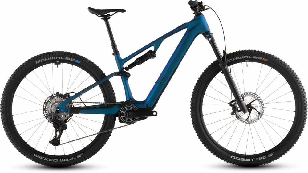 CUBE AMS Hybrid ONE44 C:68X SLX 400X 29 E-Mountainbike Blau, Herren, Größe: L