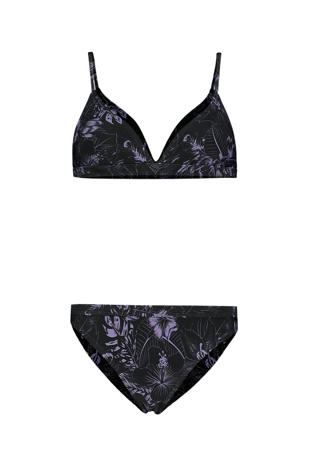 BEACH MOUNTAIN Triangle Damen Bikini Schwarz, Damen, Größe: 44