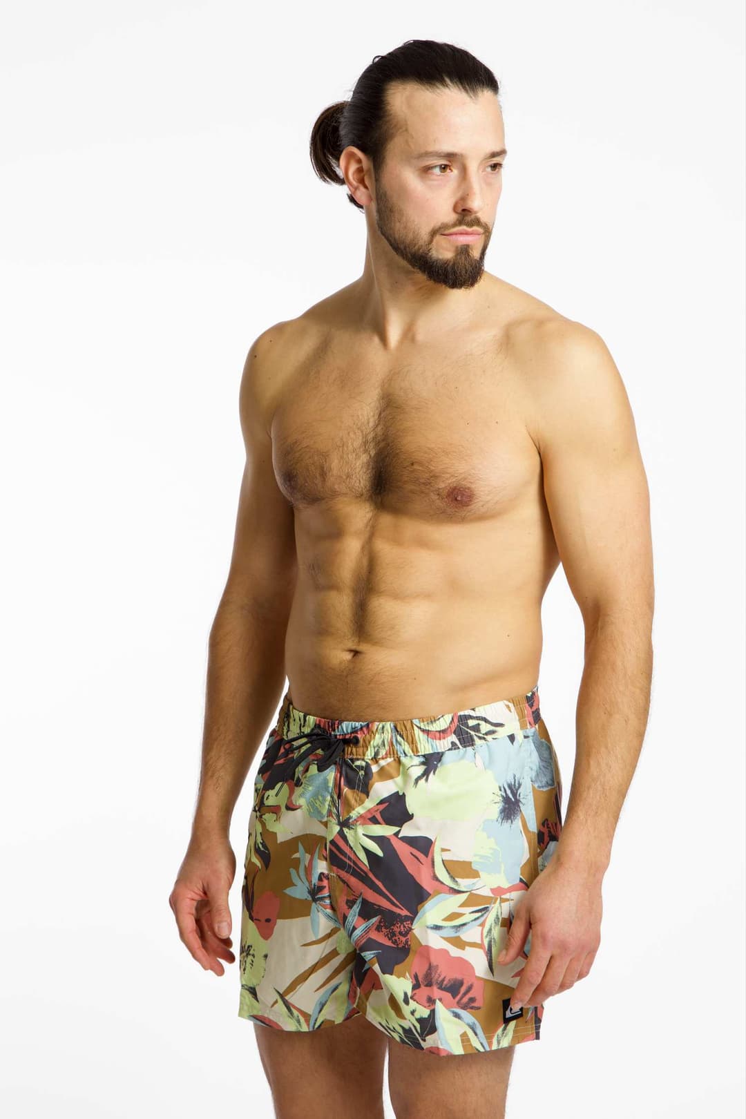 Quiksilver Everyday Printed Volley 15" Herren Badeshort Beige, Herren, Größe: L