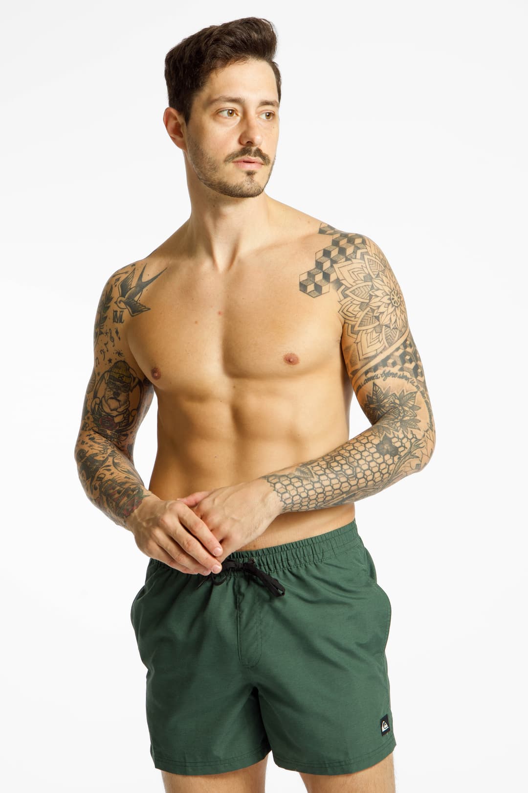 Quiksilver Everyday Solid 15" Herren Badeshort Grün, Herren, Größe: XXL