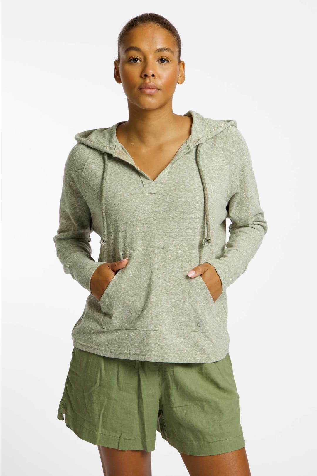 Roxy Destination Surf Damen Hoodie Grün, Damen, Größe: M