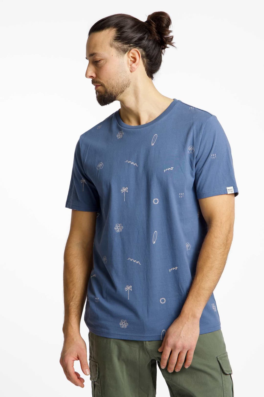 PROTEST PRTKeely Herren T-Shirt Blau, Herren, Größe: S