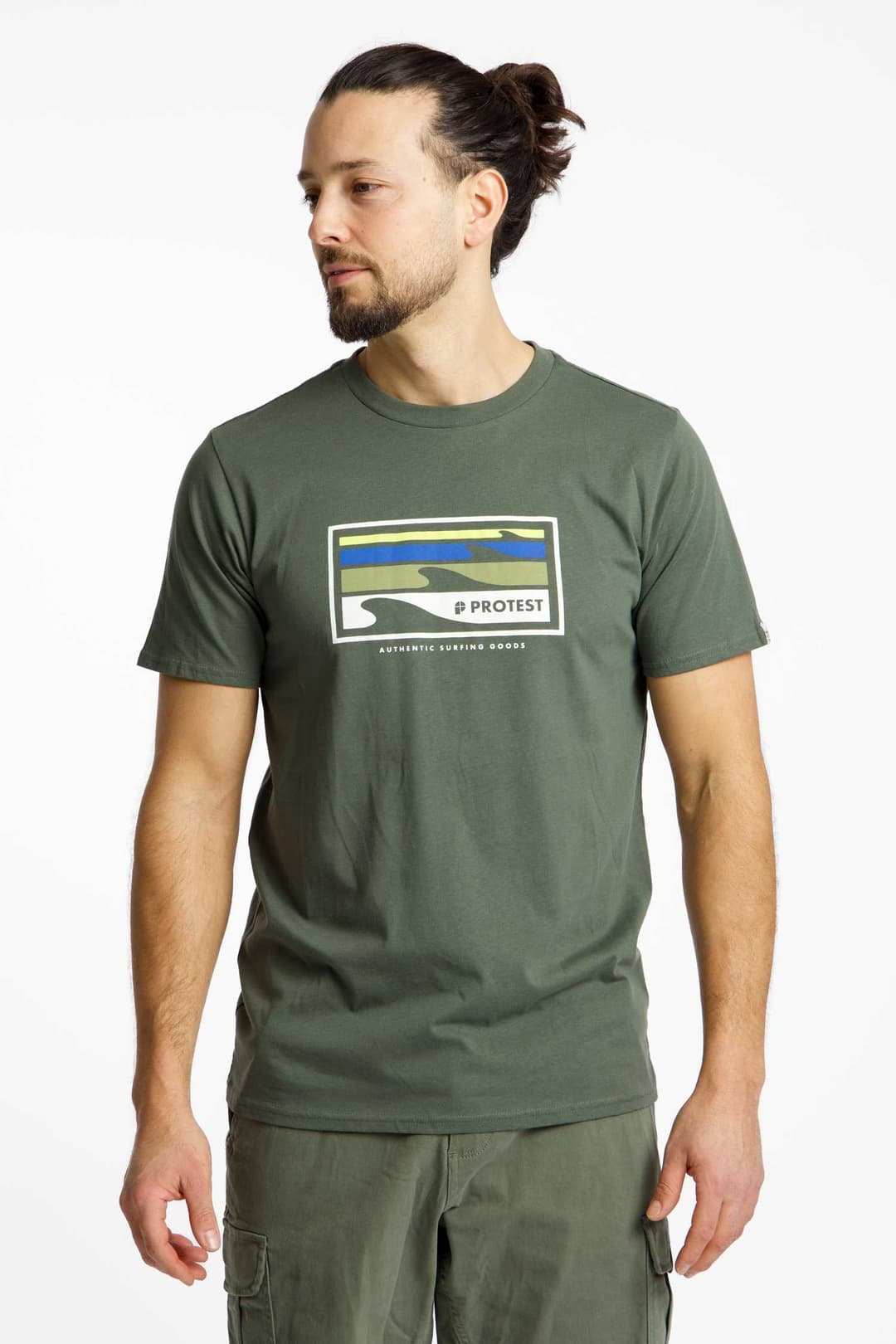 PROTEST PRTHanwell Herren T-Shirt Grün, Herren, Größe: XXL