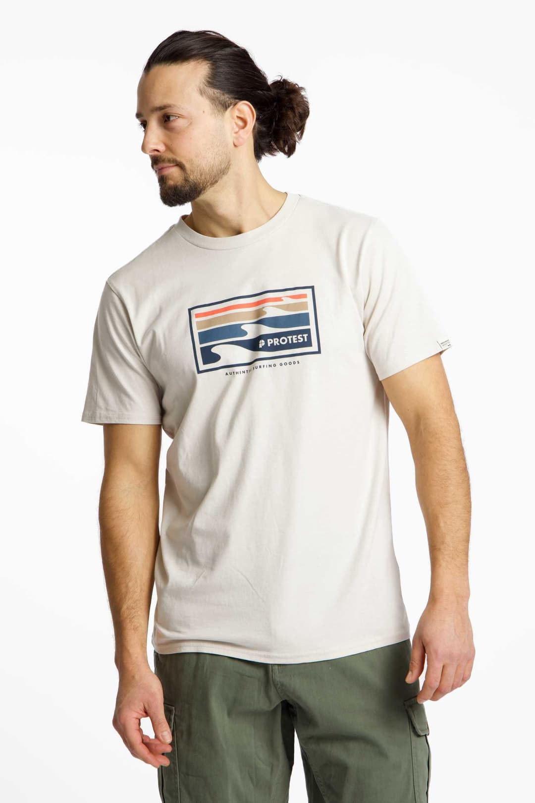 PROTEST PRTHanwell Herren T-Shirt Weiss, Herren, Größe: L