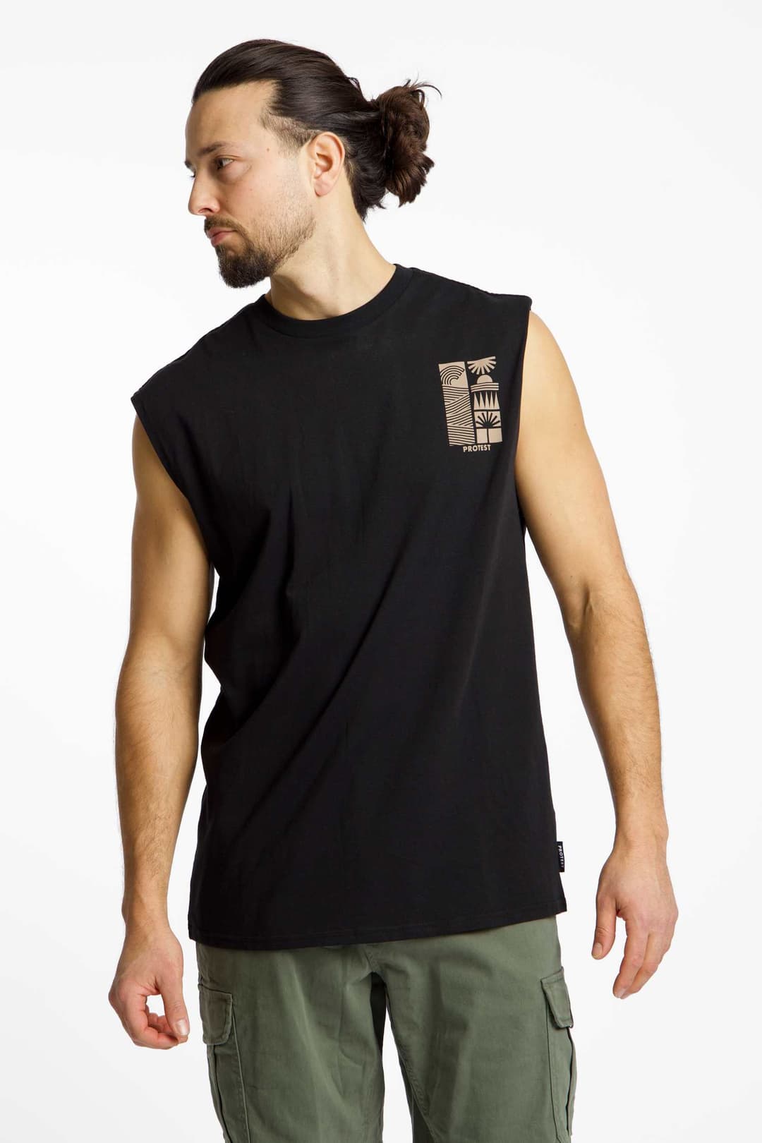 PROTEST PRTDilston Herren Tanktop Schwarz, Herren, Größe: S