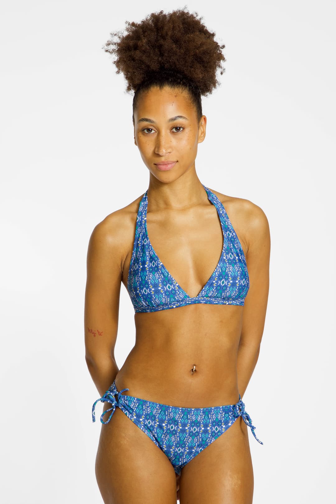 PROTEST PRTMuscle Halter C-Cup Damen Bikini Blau, Damen, Größe: 42
