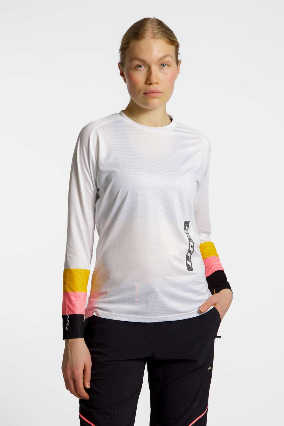 SCOTT Tuned LS Damen Biketrikot Weiss, Damen, Größe: L