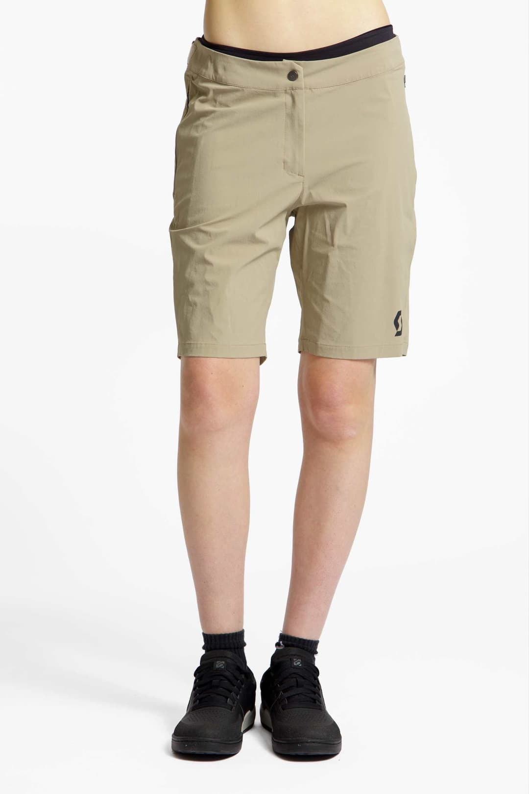 SCOTT Vertic LT + Damen Bikeshort Beige, Damen, Größe: M