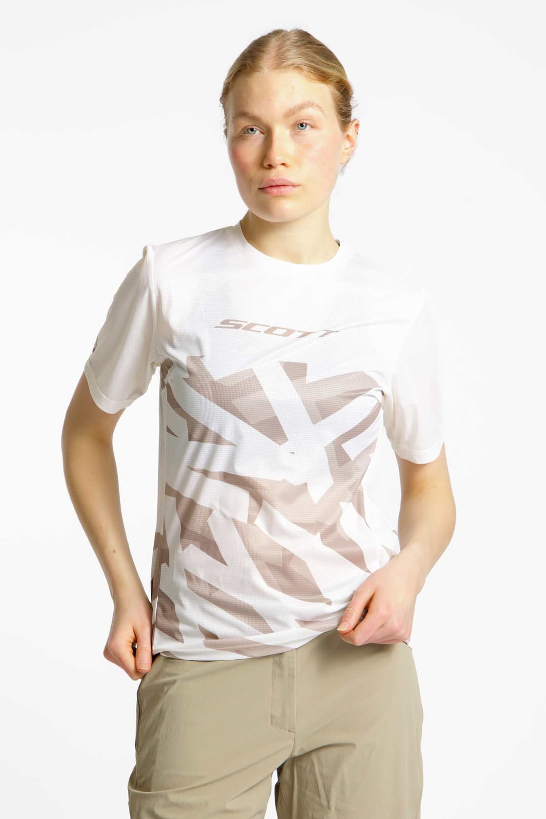 SCOTT Vertic LT Damen Biketrikot Weiss, Damen, Größe: M
