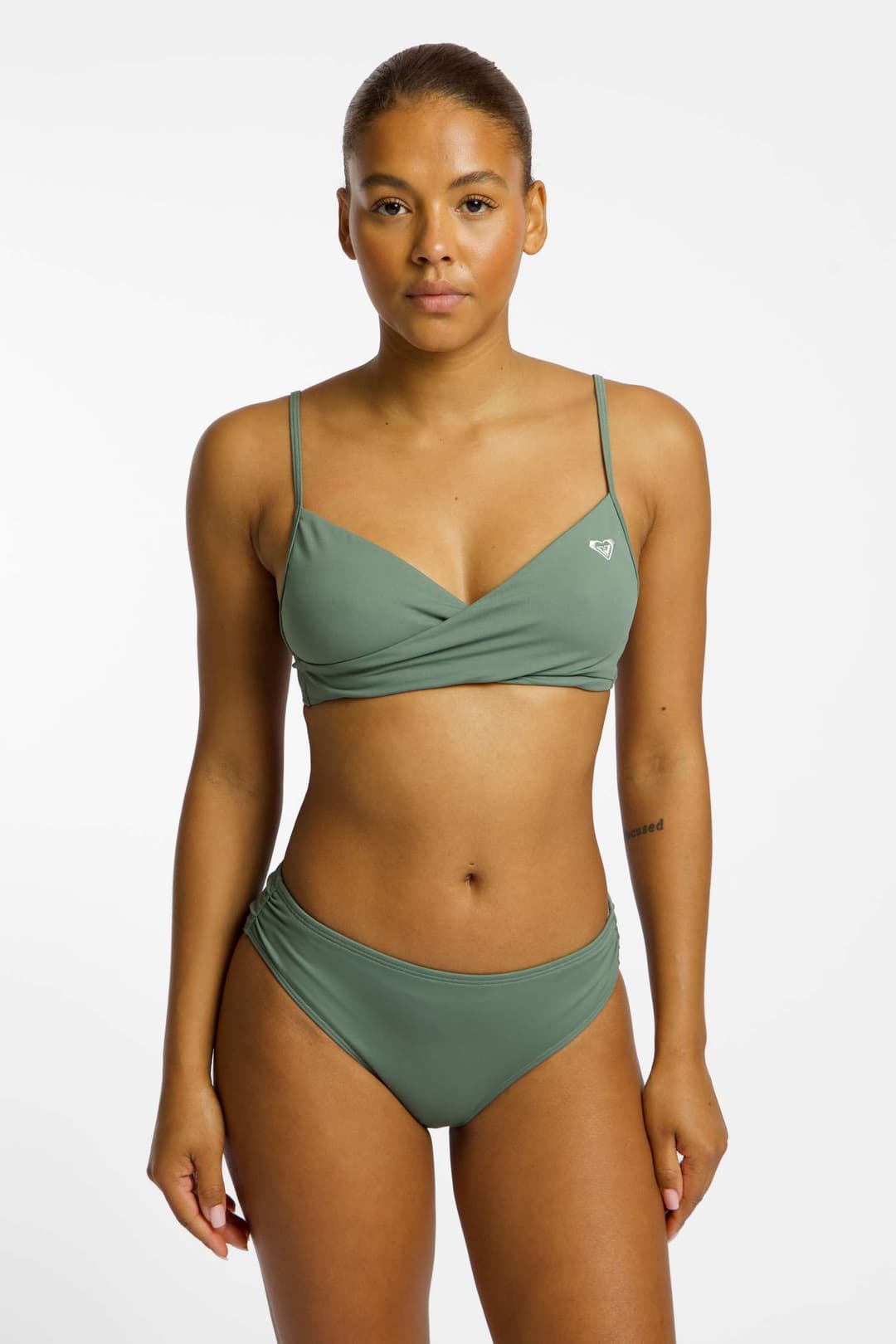 Roxy Love Triangle A-C Cup Damen Bikini Grün, Damen, Größe: L