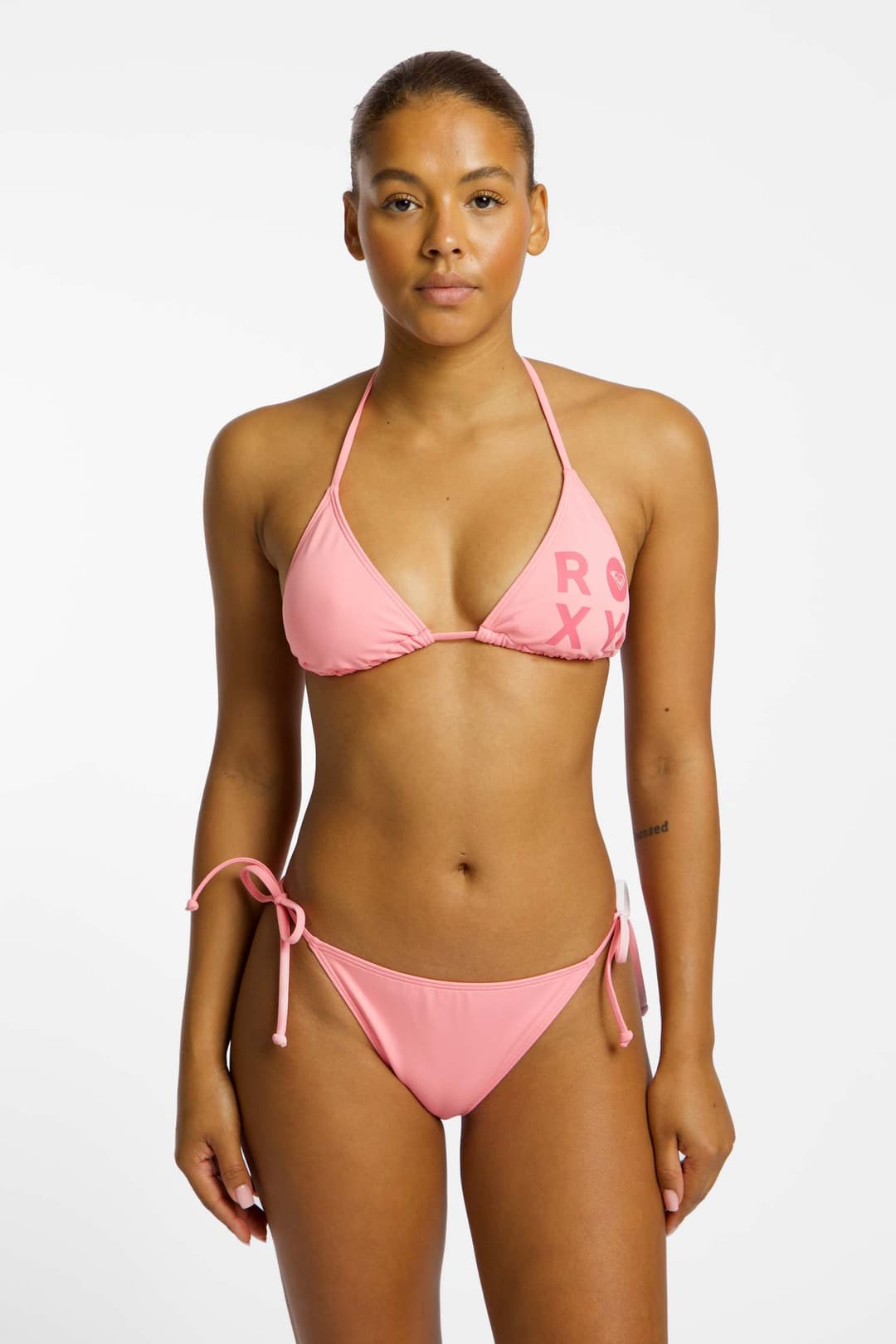 Roxy Solid Essentials Triangle A-C Cup Damen Bikini Pink, Damen, Größe: L