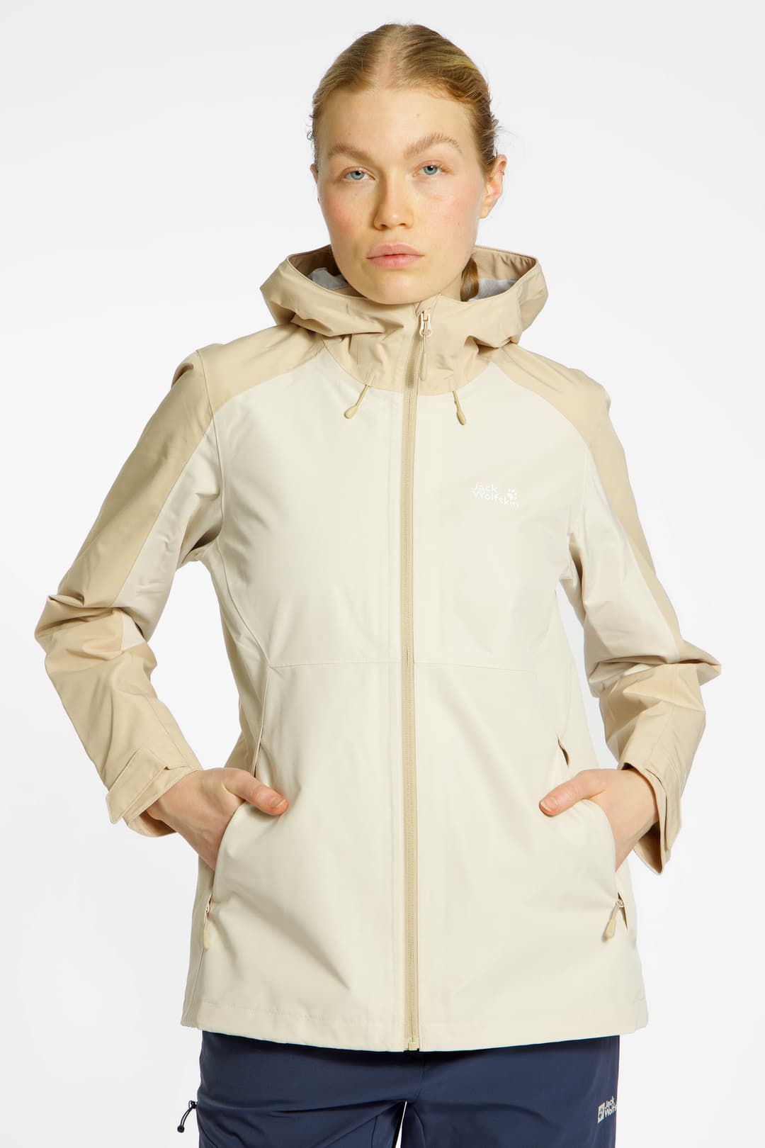 Jack Wolfskin Wildbound 2L Damen Outdoorjacke Beige, Damen, Größe: L